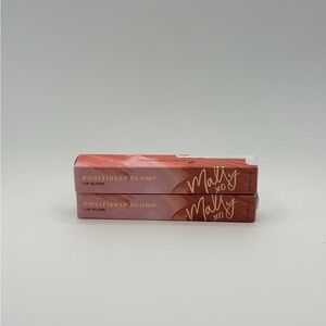 Mally Positively Plump Lip Gloss Mega Maple 2 pack New authentic
